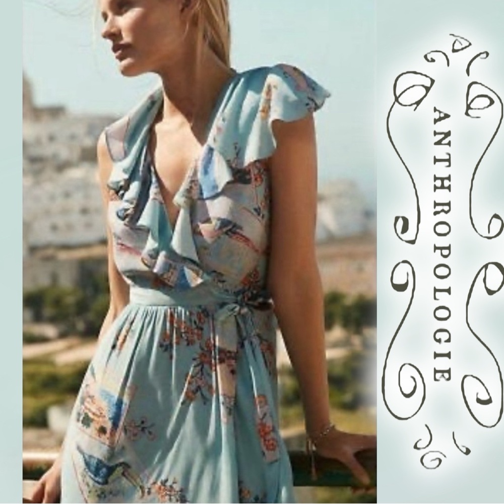 MAEVE By Anthropologie Rosalia Wrap Dress